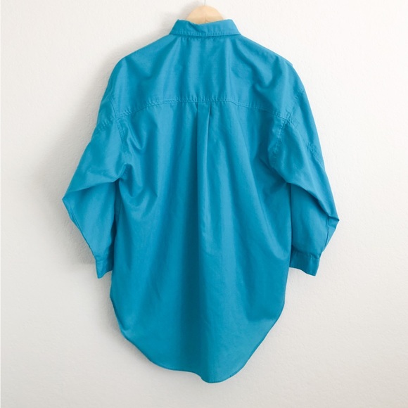 Vintage 90’s Blue Button-Down Shirt - Picture 3 of 3